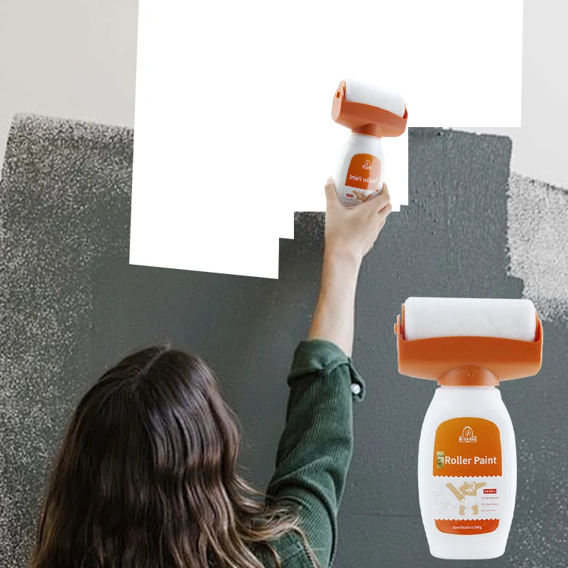 Wall Repair Roller Paint Household Supply Cleaning Tool White Water Based Latex Paint Roller DIY Renovation Wall Spackle Roller